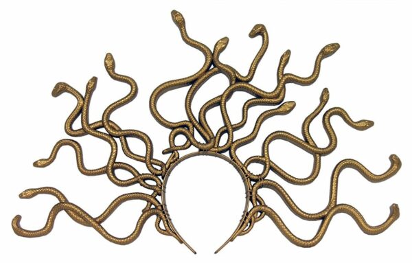 Gold Medusa Snake Headband 1