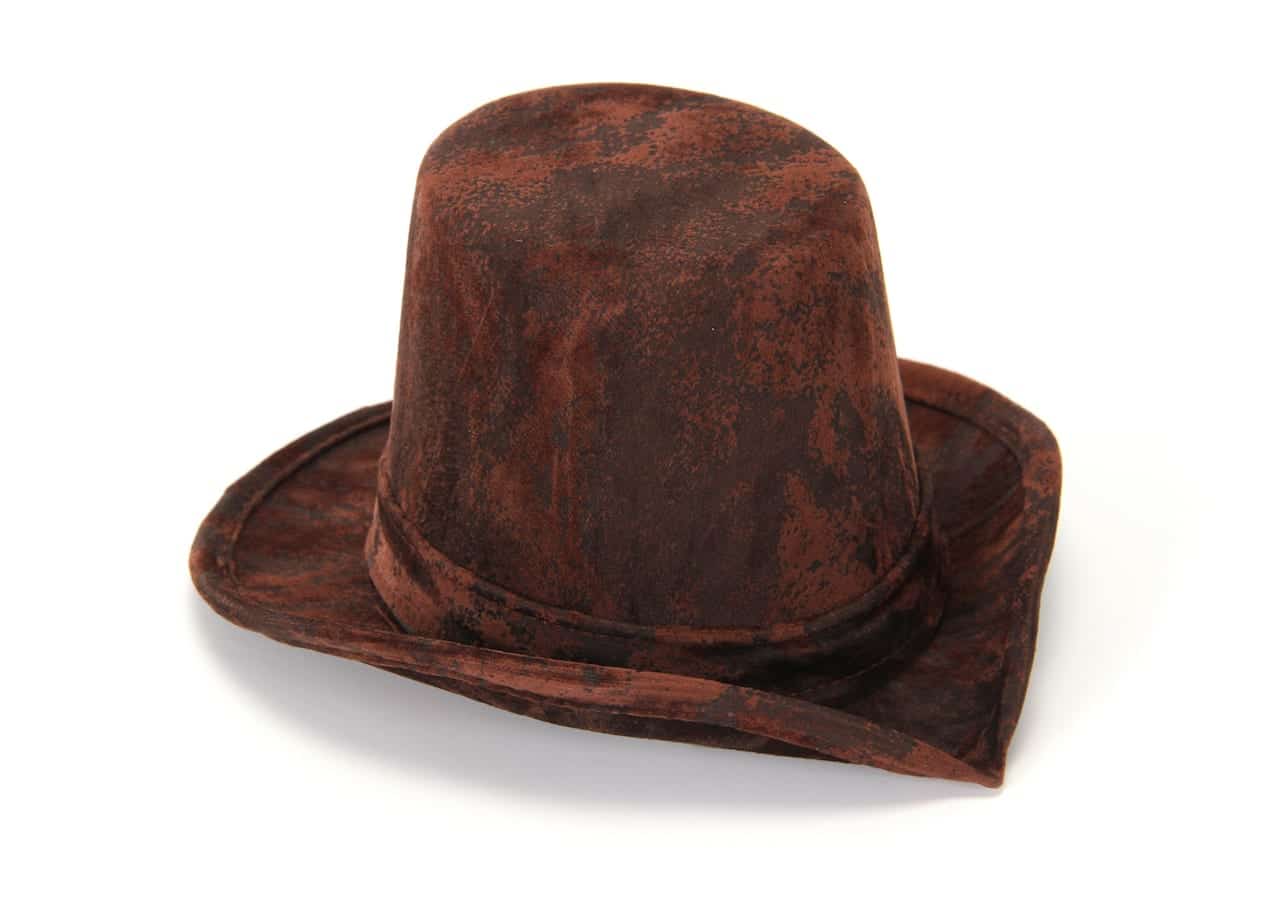 Little Victorian Top Hat Brown 9