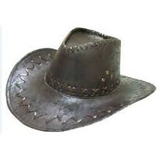 Cowboy Hat Black Fancy Stitching 8