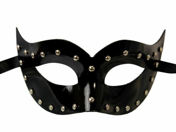 Metal Studded Black Mask 1