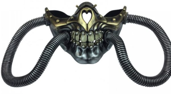 Steampunk Gas Half Mask Silver 1