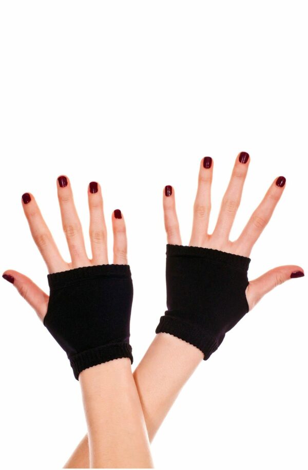 Black Fingerless Gloves 1