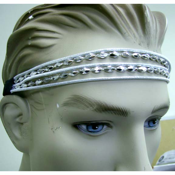 80's Gold And Silver Headband 4