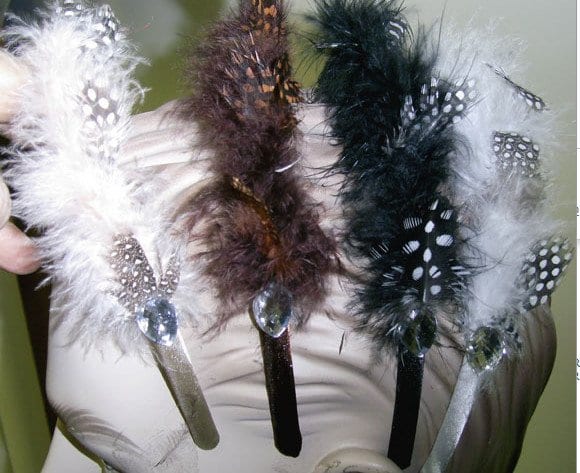 Assorted Feather Headband 12
