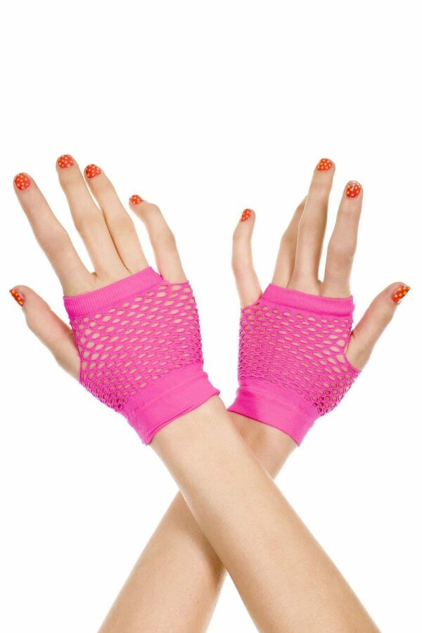 Fingerless Diamond Net Gloves 1