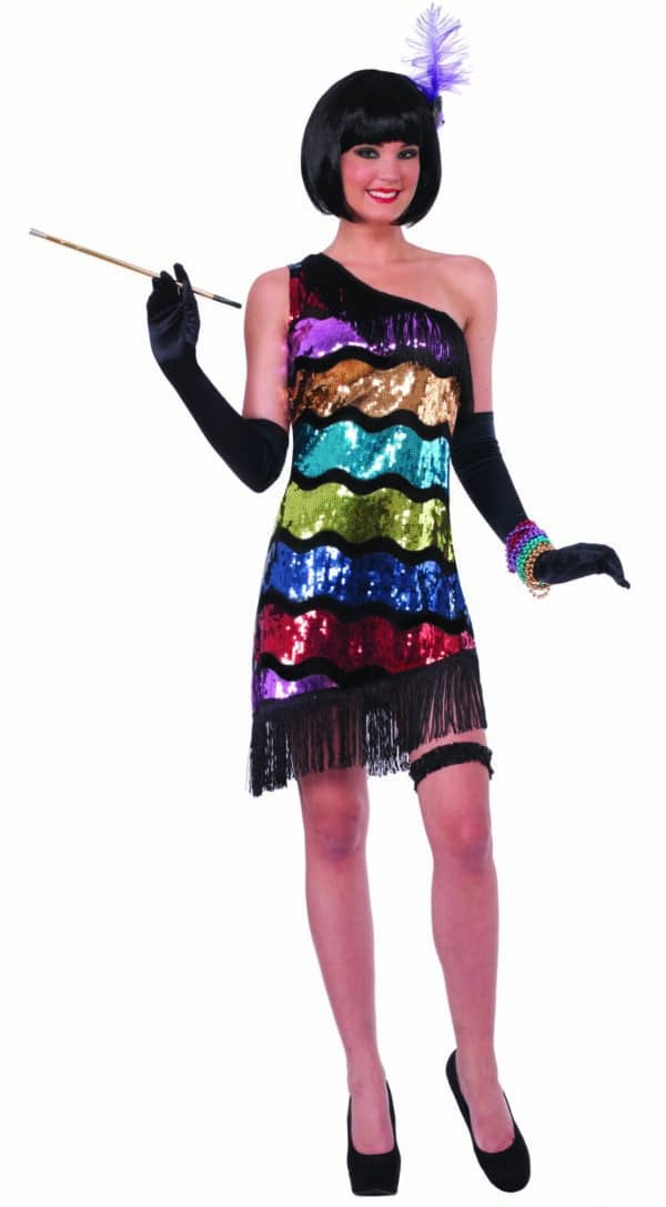Swanky Sequin Flapper Dress 1