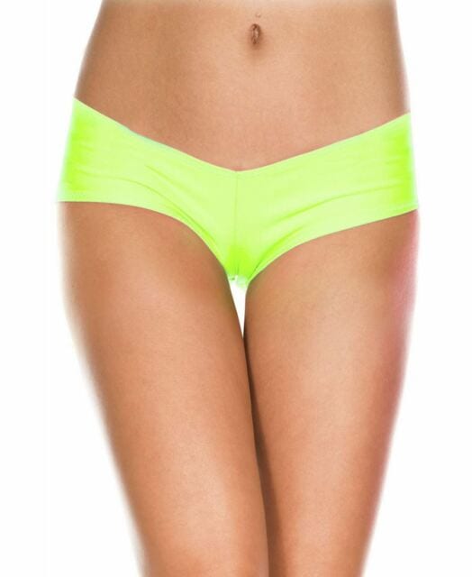 Neon Green Micro Mini Shorts 10