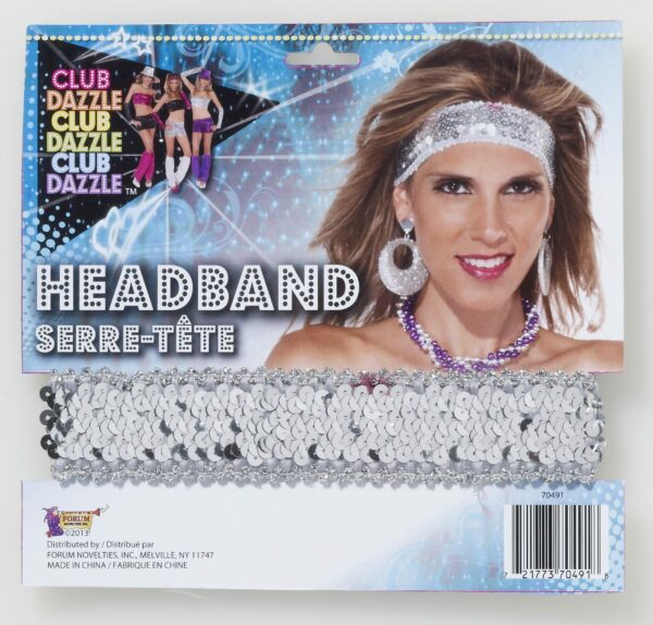 Silver Sequin Headband 1