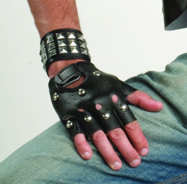 Studded Fingerless Gloves 1