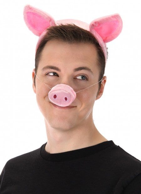 Pig Ears Headband Nose & Tail Kit 1