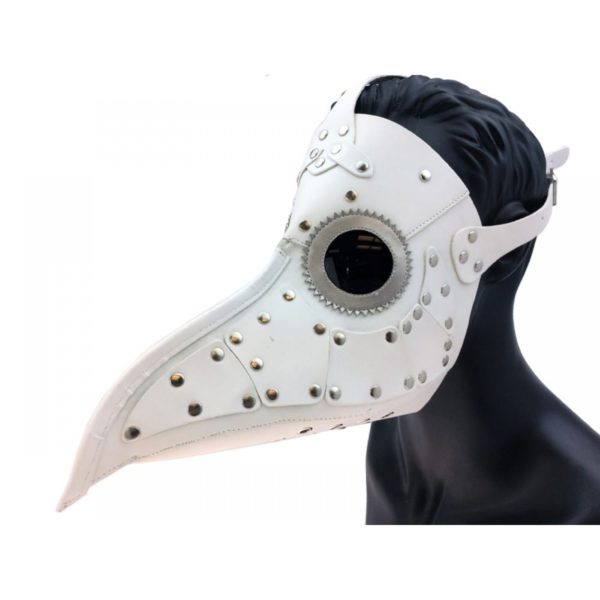 White Leather Plague Mask 2