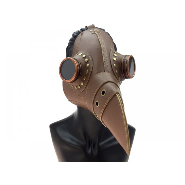 Brown Leather Plague Mask 3