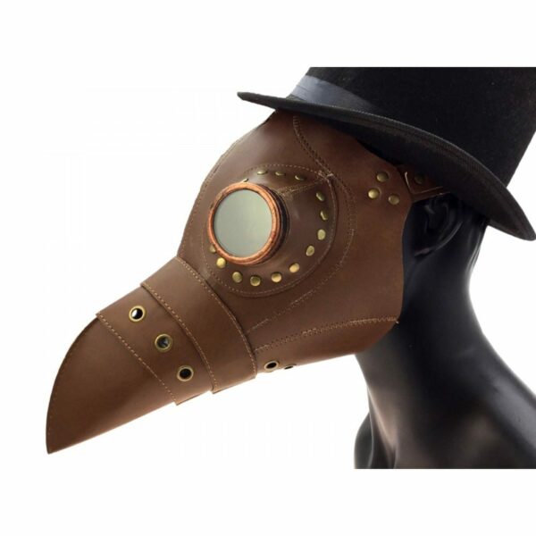 Brown Leather Plague Mask 1