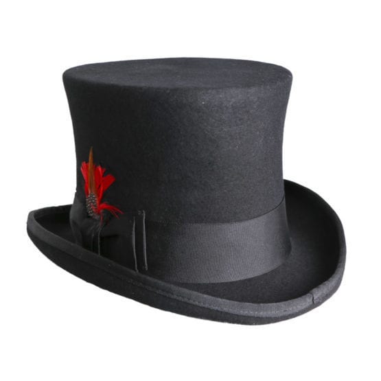 Wool Felt Steampunk Top Hat 7