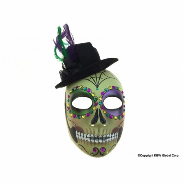 Male Mardi Gras Day of Dead Full Face Mask 1