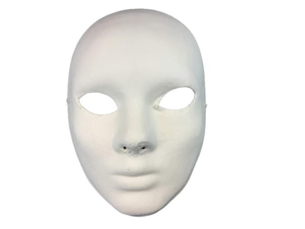 Blank White Face Mask 3