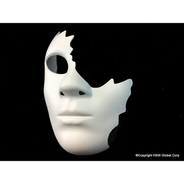 White Half Face Mask 2