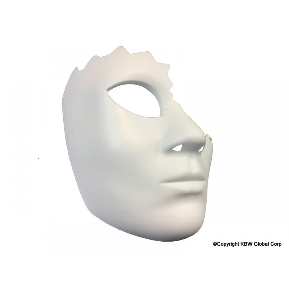 White Half Face Mask 1