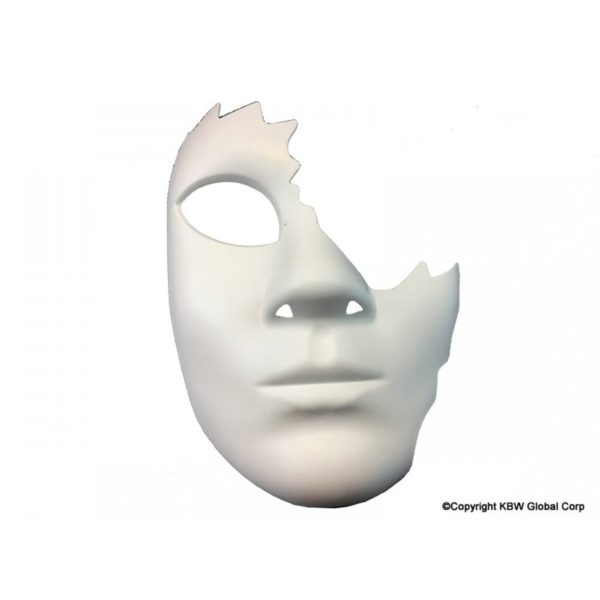 White Half Face Mask 3