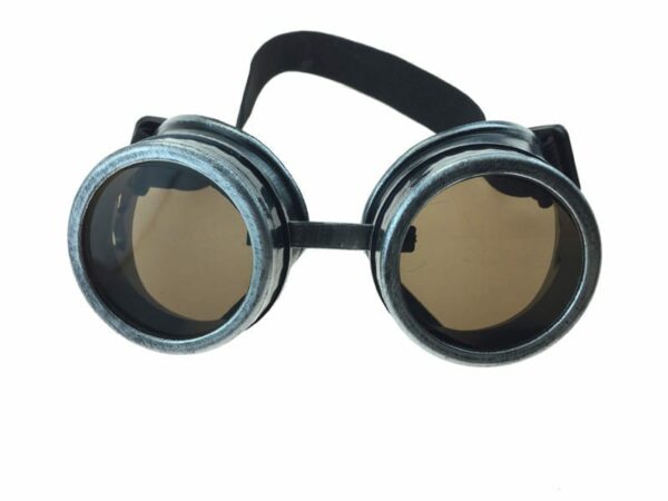 Steampunk Goggles Silver/Black 1
