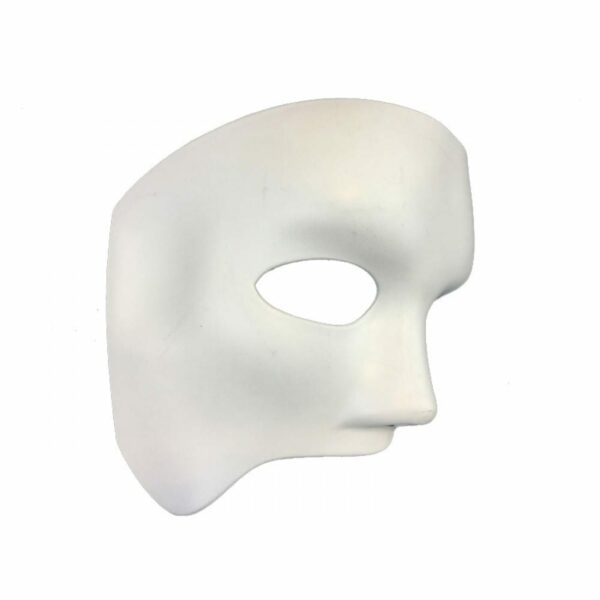 White Venetian Opera Phantom Mask 1