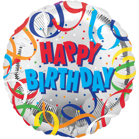 18" Happy Birthday Foil Streamers 3