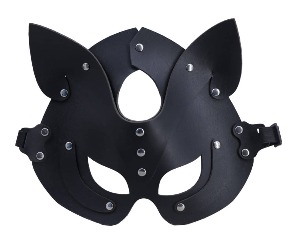 Black Leather Cat Mask 10