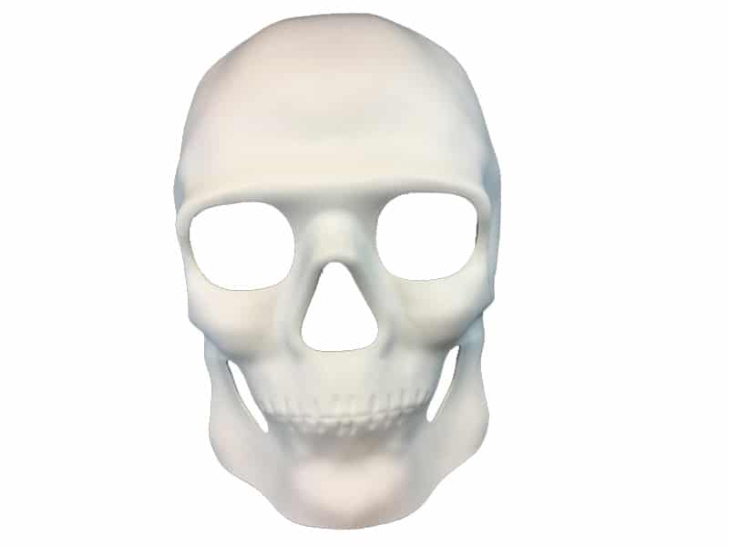 Plain White Skull Mask 5