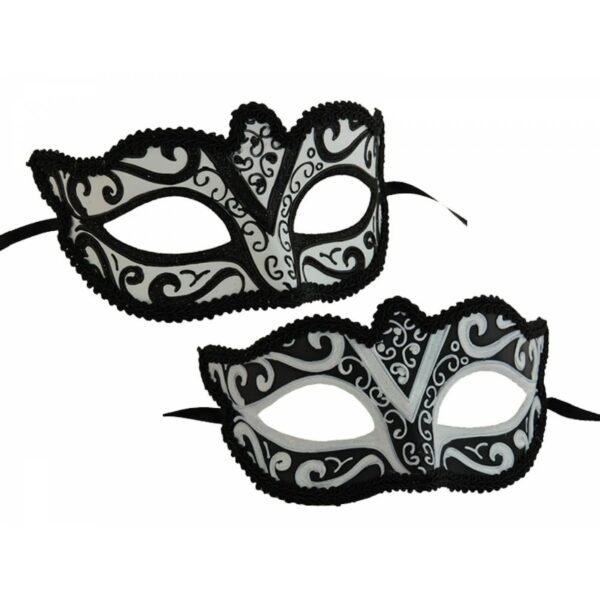 Black and White Venetian Mask 1