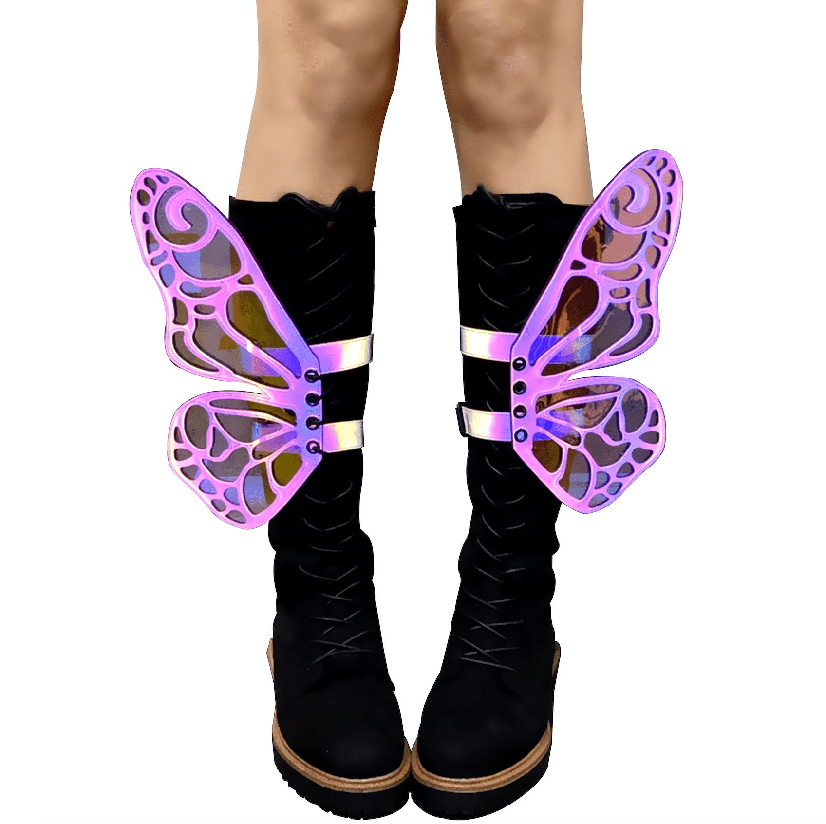 FlutterByeee Reflective Butterfly Wingz For Calf Or Boot 6