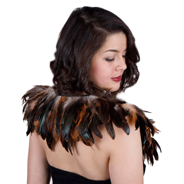 Rooster Coque Feather Cape 1