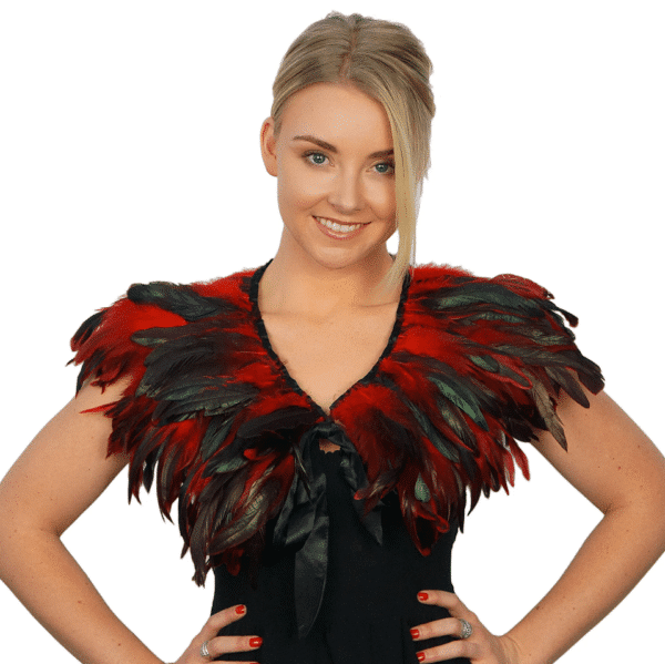 Rooster Coque Feather Cape 2