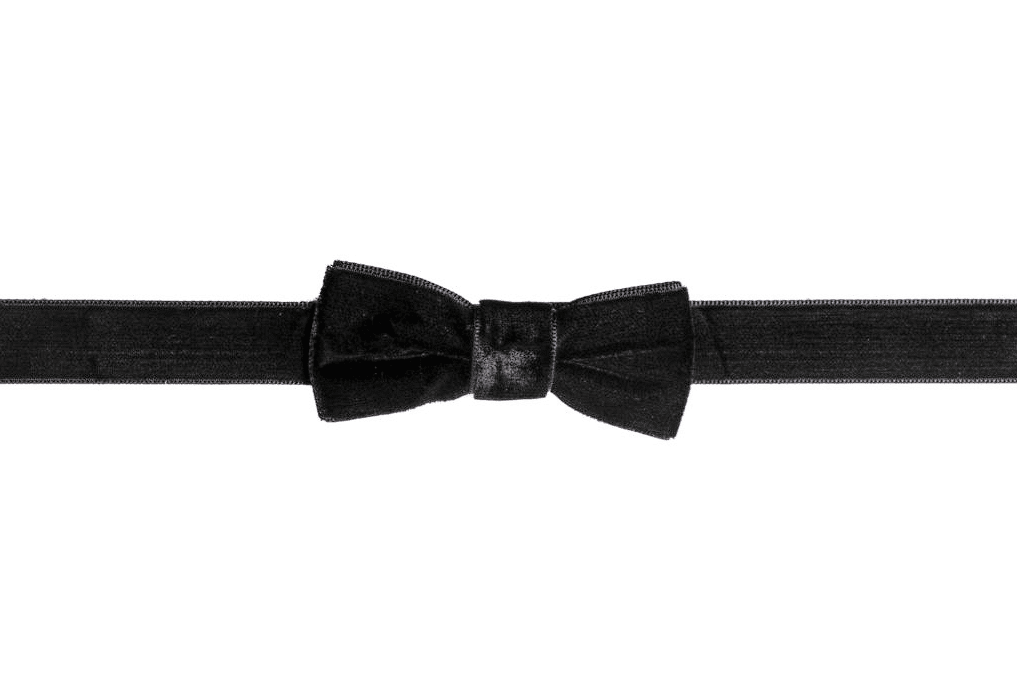 Black Velvet Bow Tie Choker 2