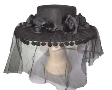 Ladies Spanish Black Hat w/ Veil 3