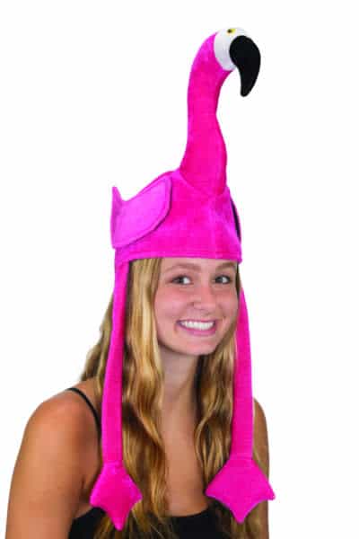 Velvet Pink Flamingo Hat 2