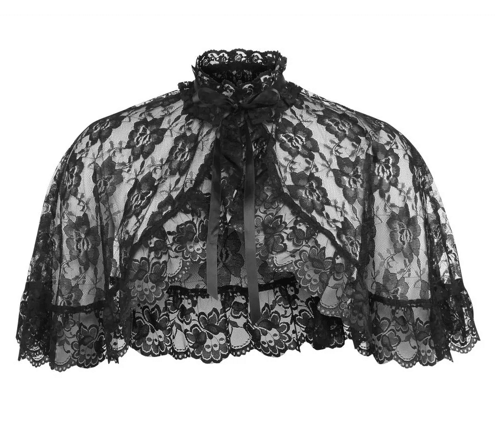 Black Lace Cape  The Life Of The Party