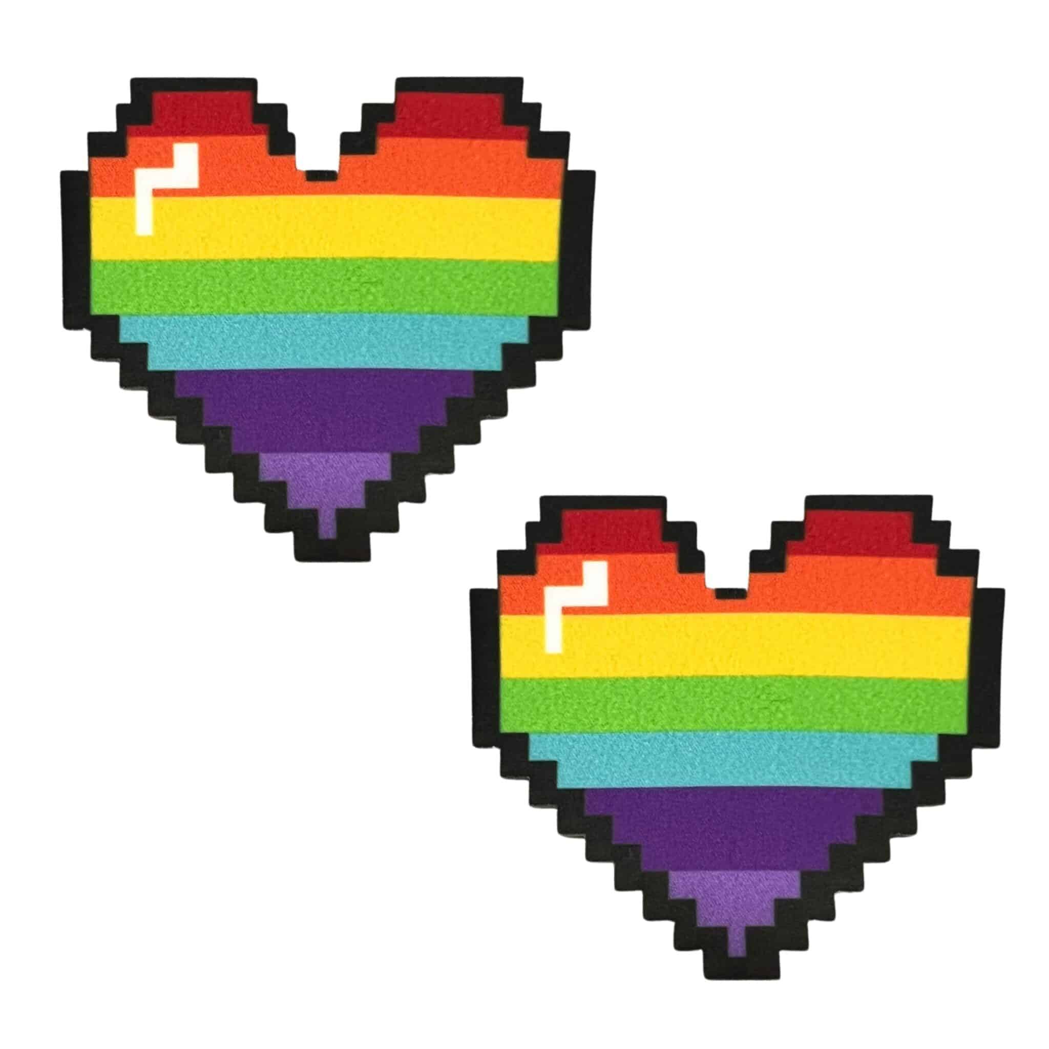Perfect Pixels Pride Heart Nipple Cover Pasties 5