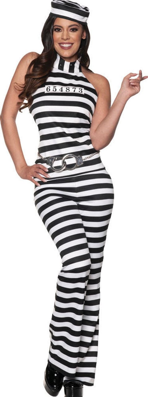 Women's On The Loose Convict Costume 2
